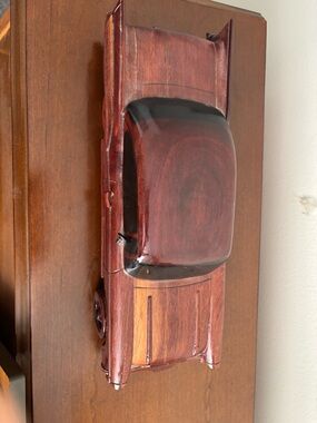 🌟VINTAGE Hand-Carved Wood Classic Car Model | 1957 Chevy Bel Air | COLLECTOR 🌟